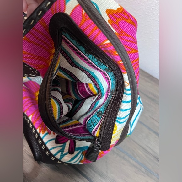 Brighton *NWT* Women’s Large Canvas Hand Bag  Braided Handles/Straps & Dust Bag - Picture 5 of 15